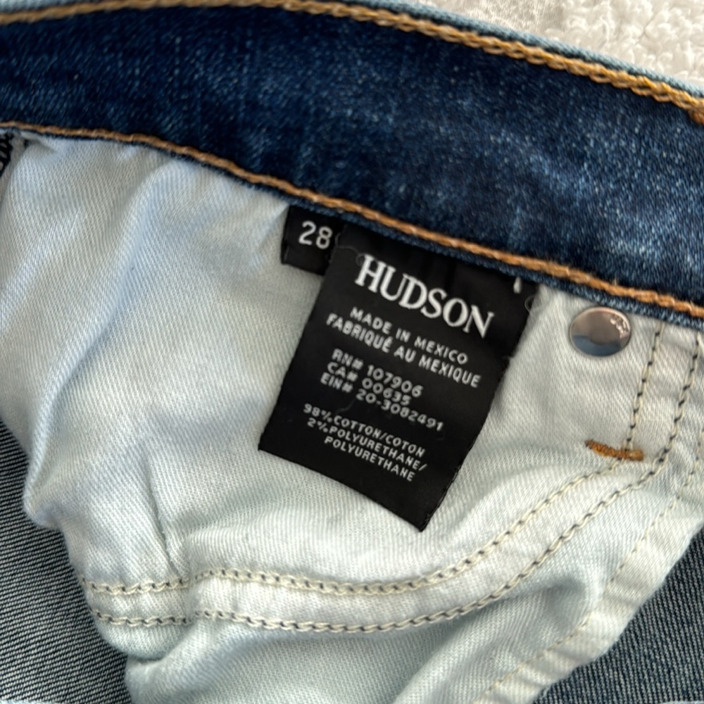 Hudson Nico Midrise Ankle Skinny Jeans 👖 28 - Picture 12 of 13